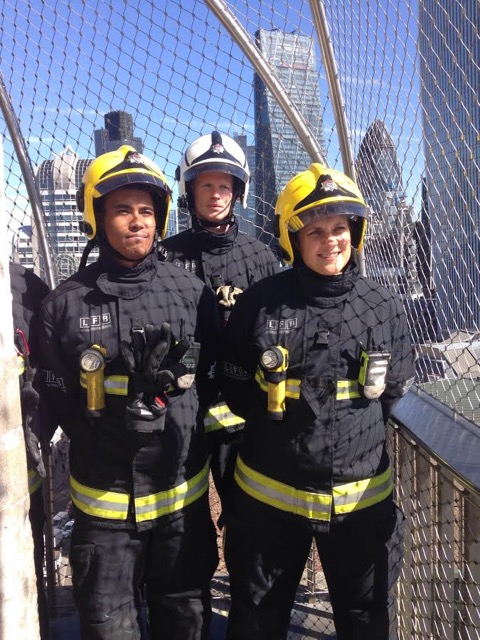 Amazing blue skies – a great day to be up in the London skyline 